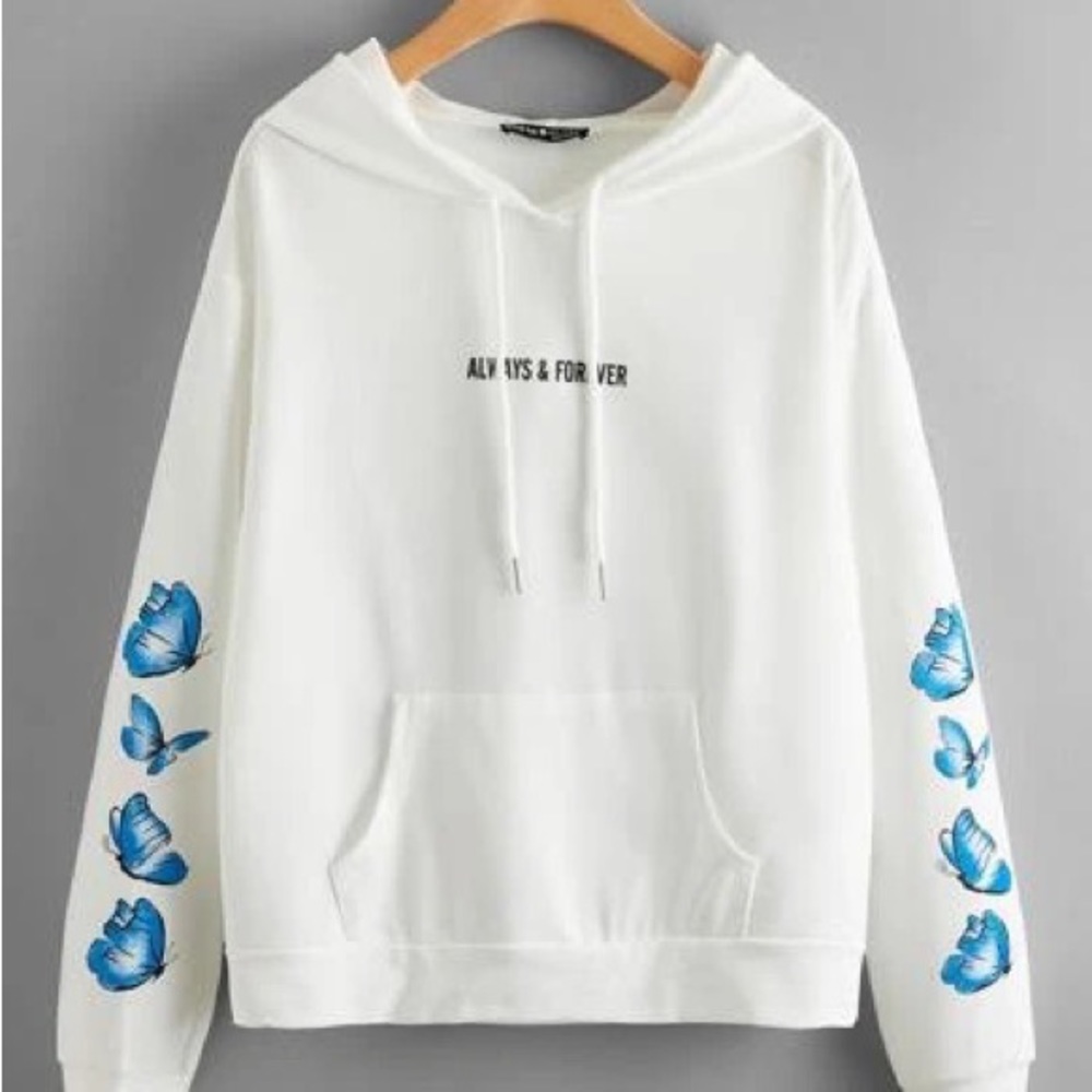 Always & Forever Butterfly Graphic Hoodie
